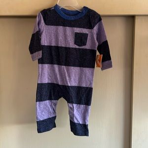 Snow, yarn, romper, and rugby stripes